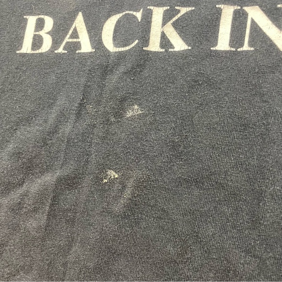 Vintage Y2K 2003 AC/DC Rock Music T Shirt Short Sleeve Large Anvil Back In Black - Picture 7 of 10